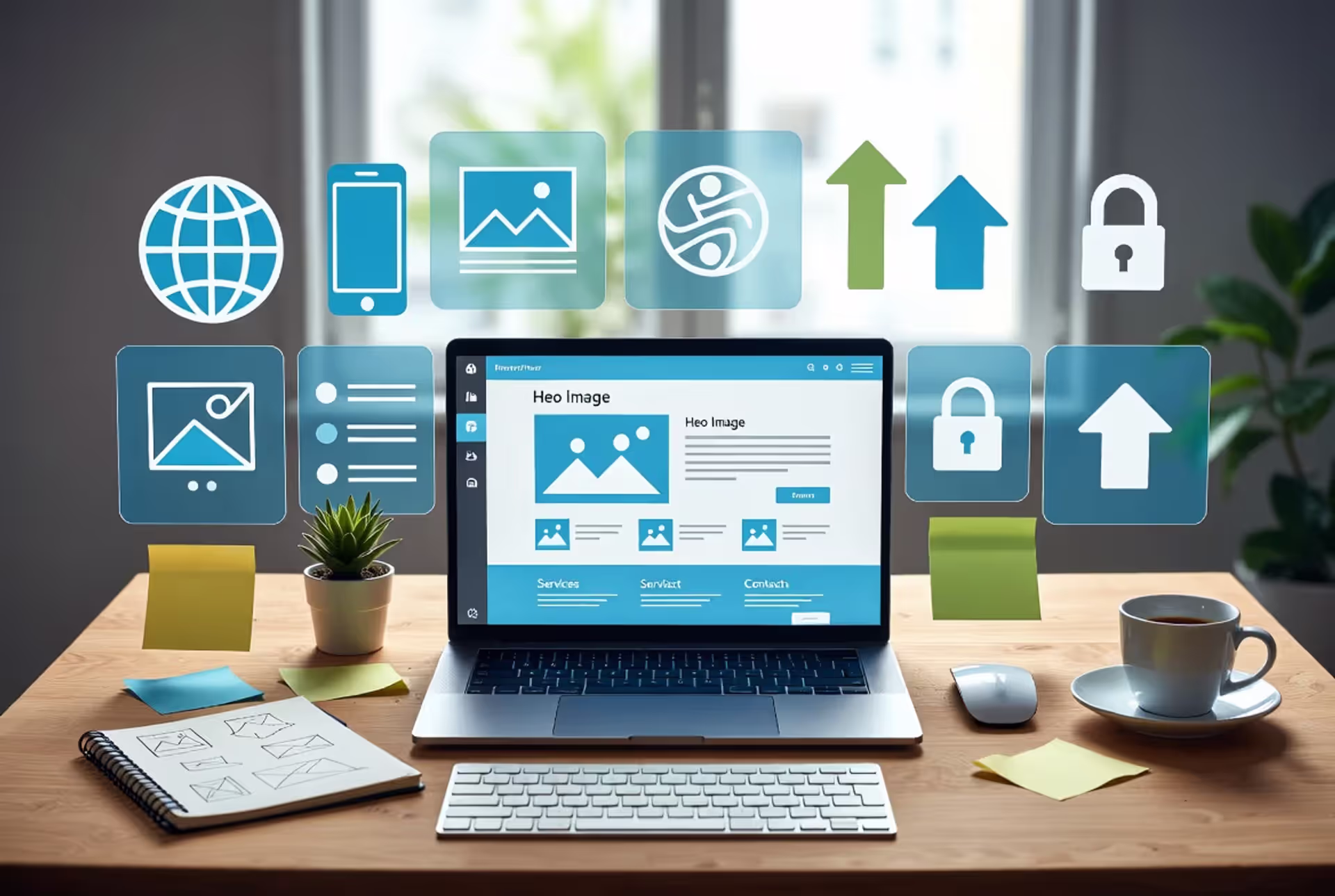 Creating a small business website — modern tools, clean design, and digital strategy.