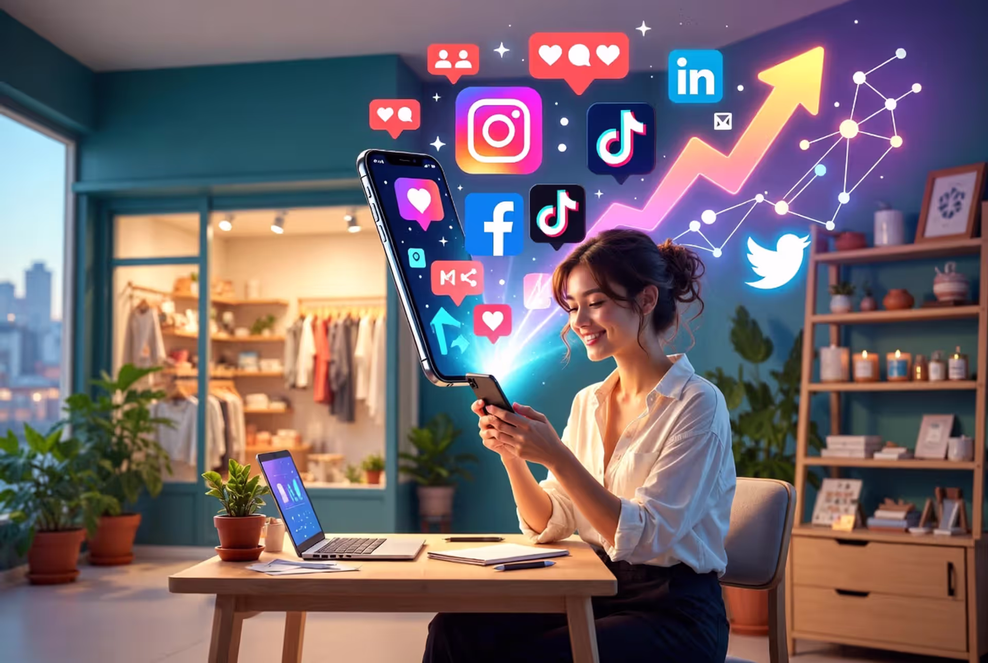Grow your small business with the power of social media.