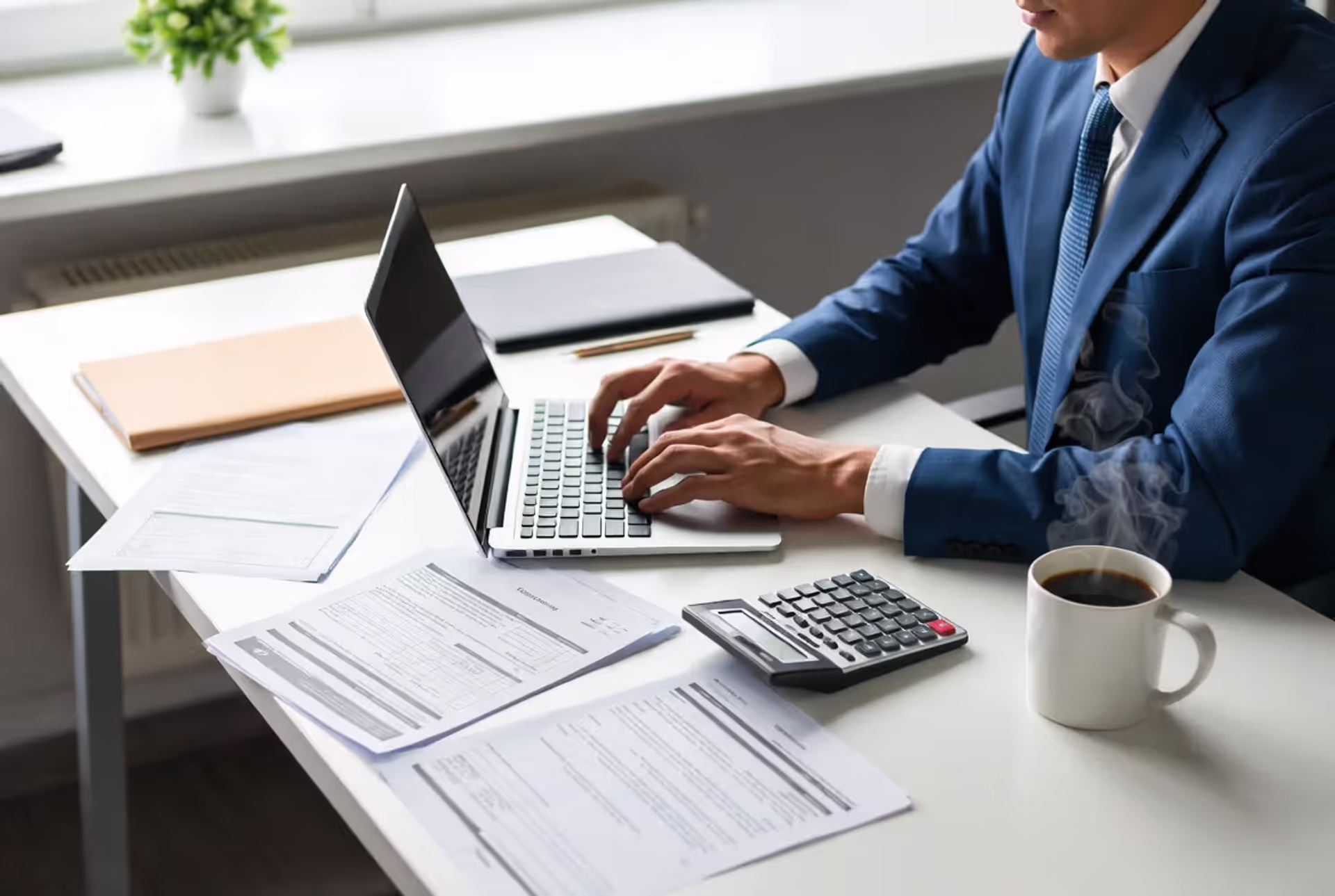 Entrepreneur setting up an LLC using online formation documents